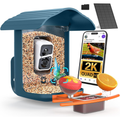 Bird Feeder with Camera,2K HD with 32GB Card, AI Identify Smart Bird House Cam,Live Stream,Motion Detection