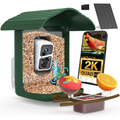 Bird Feeder with Camera,2K HD with 32GB Card, AI Identify Smart Bird House Cam,Motion Detection