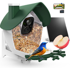 Bird Feeder with Camera Solar Powered, 2K Video Smart Bird Camera Feeder Live with 32GB Card