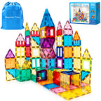 Magnetic Tiles 102pcs Building Blocks Stem Toys for 3+ Year Old Boys and Girls Montessori Toys