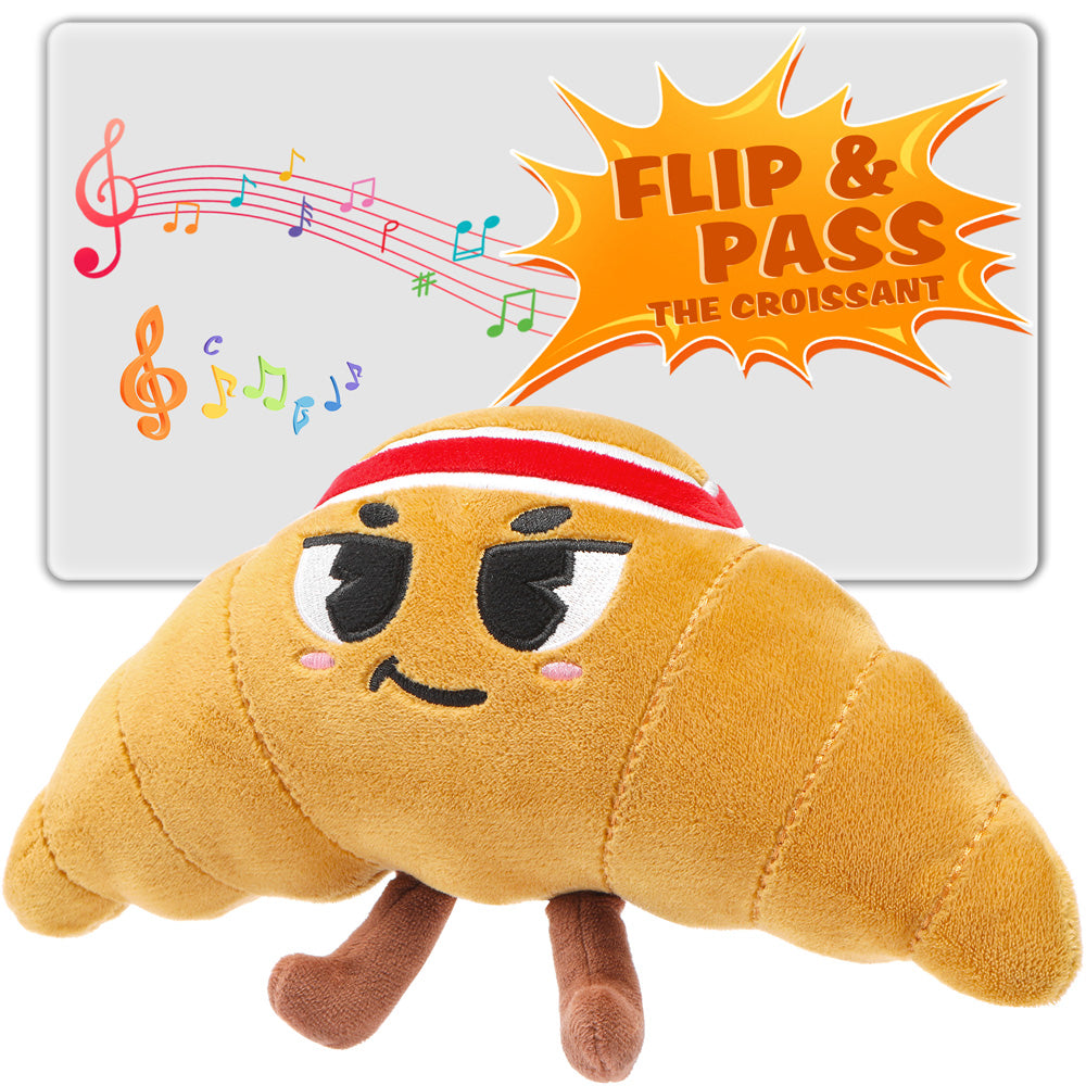Flip & Pass the Croissant, Electronic Interactive Game, Hilarious Family Party Games for Kids Ages 3, 4-8+