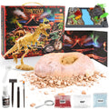 Dinosaur Dig Kit for Kids, Fossil Dino Excavation Kits with Volcano Eruption Experiment,STEM Science Kit Educational Toy