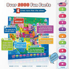 Bilingual Interactive USA Map for Kids, Talking Educational Geography Toy with Quiz Games for Boys Girls Ages 3-12