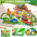 Montessori Toys for Toddlers, 20Pcs Farm Toys with Storage Bags/Playmat Counting, Matching, Sorting Preschool Learning Toy