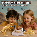 Dinosaur Dig Kit for Kids, Fossil Dino Excavation Kits with Volcano Eruption Experiment,STEM Science Kit Educational Toy