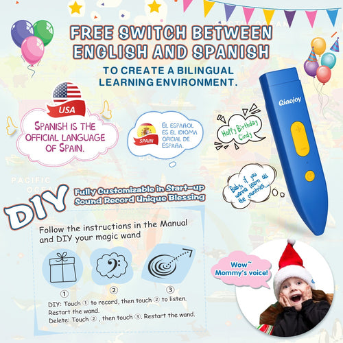 Bilingual Interactive World Map for Kids, Talking Geography Learning Toy with Quiz Games for Ages 3-12，Birthday Gifts