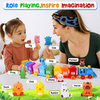 Farm Train Learning Toy, Counting, Matching & Sorting Montessori Learning Animal Set