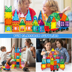 Magnetic Tiles Kids Toys STEM Magnet Toys for Toddler Magnetic Blocks Building Toys