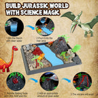 Dinosaur Dig Kit for Kids, Fossil Dino Excavation Kits with Volcano Eruption Experiment,STEM Science Kit Educational Toy