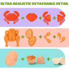 Play Food Set for Toddlers, Learning Toys 86pcs Cutting Food for Preschool Activities, Pretend Play Kitchen Accessories for Kids