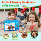 Magnetic Tiles Building Blocks Stem Toys for 3+ Year Old Boys and Girls Montessori Toys