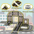 Magnetic Tiles Road Set, Stem Magnet Building Blocks Montessori Educational Toy Gifts for 3+ Year Old Boys & Girls