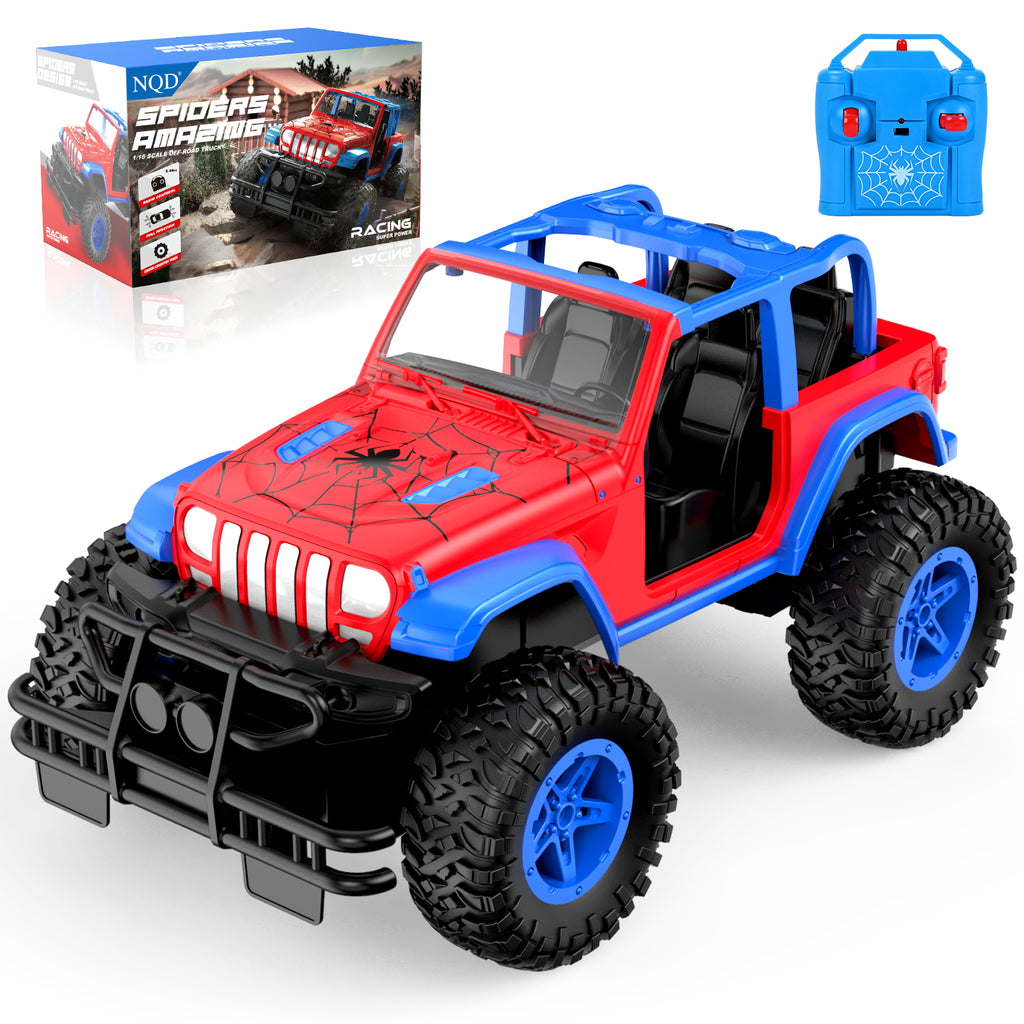 NQD 1:16 2.4Ghz Off Road RC Truck, 80 Mins Play with Stickers, Remote Control Car Gift for Girls Ages 3-6