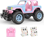 NQD 1:16 2.4Ghz Off Road RC Truck, 80 Mins Play with Stickers, Remote Control Car Gift for Girls Ages 3-6