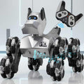 NQD RC Robot Dog Toy: 360° Spin Stunt Robotic Car with LED Eyes & Sound, Ideal Gift for Kids Boys Girls