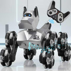 NQD RC Robot Dog Toy: 360° Spin Stunt Robotic Car with LED Eyes & Sound, Ideal Gift for Kids Boys Girls