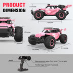 Remote Control Car 2.4GZh High Speed 25km/h 50+min with LED Headlight