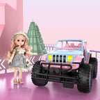 NQD 1:16 2.4Ghz Off Road RC Truck, 80 Mins Play with Stickers, Remote Control Car Gift for Girls Ages 3-6