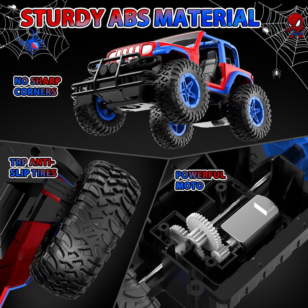 NQD 1:16 2.4Ghz Off Road RC Truck, 80 Mins Play with Stickers, Remote Control Car Gift for Girls Ages 3-6