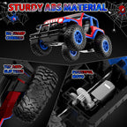 NQD 1:16 2.4Ghz Off Road RC Truck, 80 Mins Play with Stickers, Remote Control Car Gift for Girls Ages 3-6