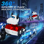 NQD RC Robot Dog Toy: 360° Spin Stunt Robotic Car with LED Eyes & Sound, Ideal Gift for Kids Boys Girls