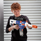 Auto Rechargeable Soft Dart Blaster Kit, Tactical Vest, Scope, Detachable Stock, Dual Modes, 150 Darts, Gift Kids 8-12