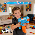 Motorized Rechargeable Soft Dart Blaster Set, Tactical Vest, Multi-Play, 3 Modes, 2 Clips & 150 Foam Darts, Kids Gift