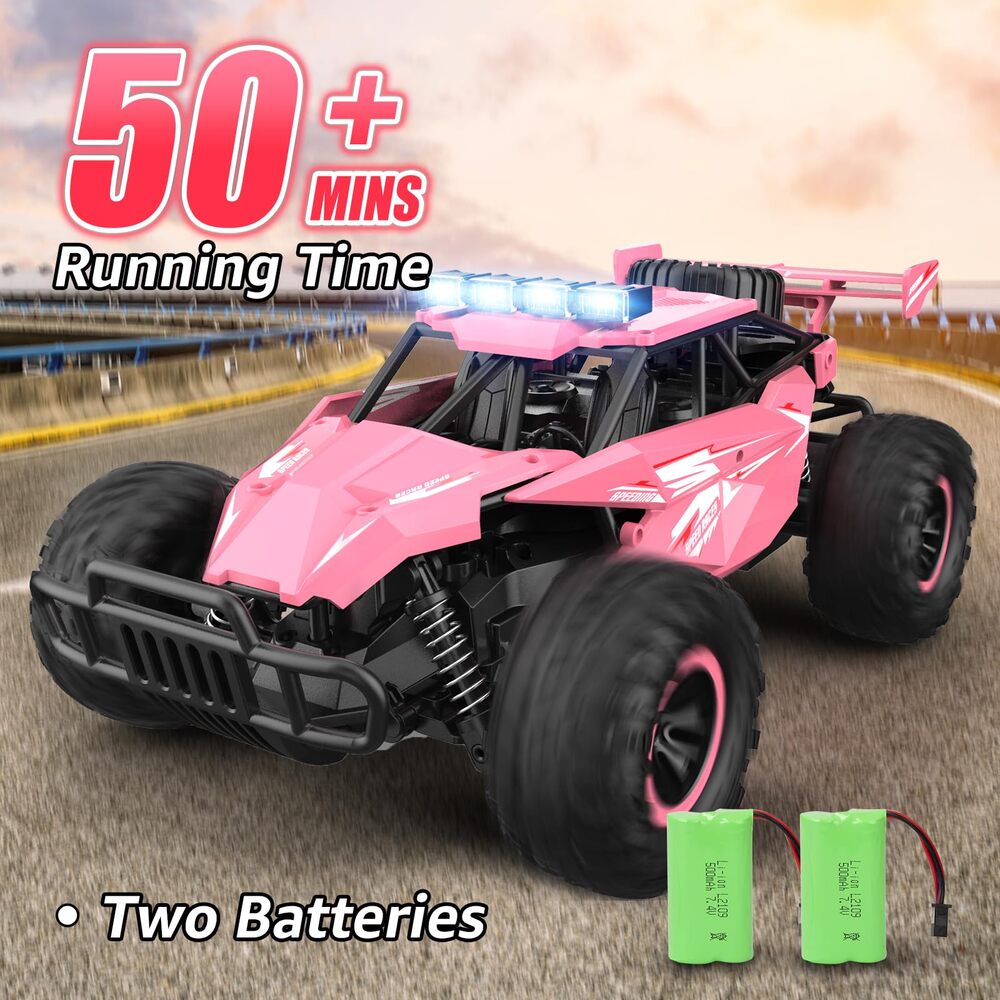 Remote Control Car 2.4GZh High Speed 25km/h 50+min with LED Headlight