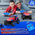 NQD 1:16 2.4Ghz Off Road RC Truck, 80 Mins Play with Stickers, Remote Control Car Gift for Girls Ages 3-6