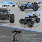 Remote Control Car 2.4GZh High Speed 25km/h 50+min with LED Headlight