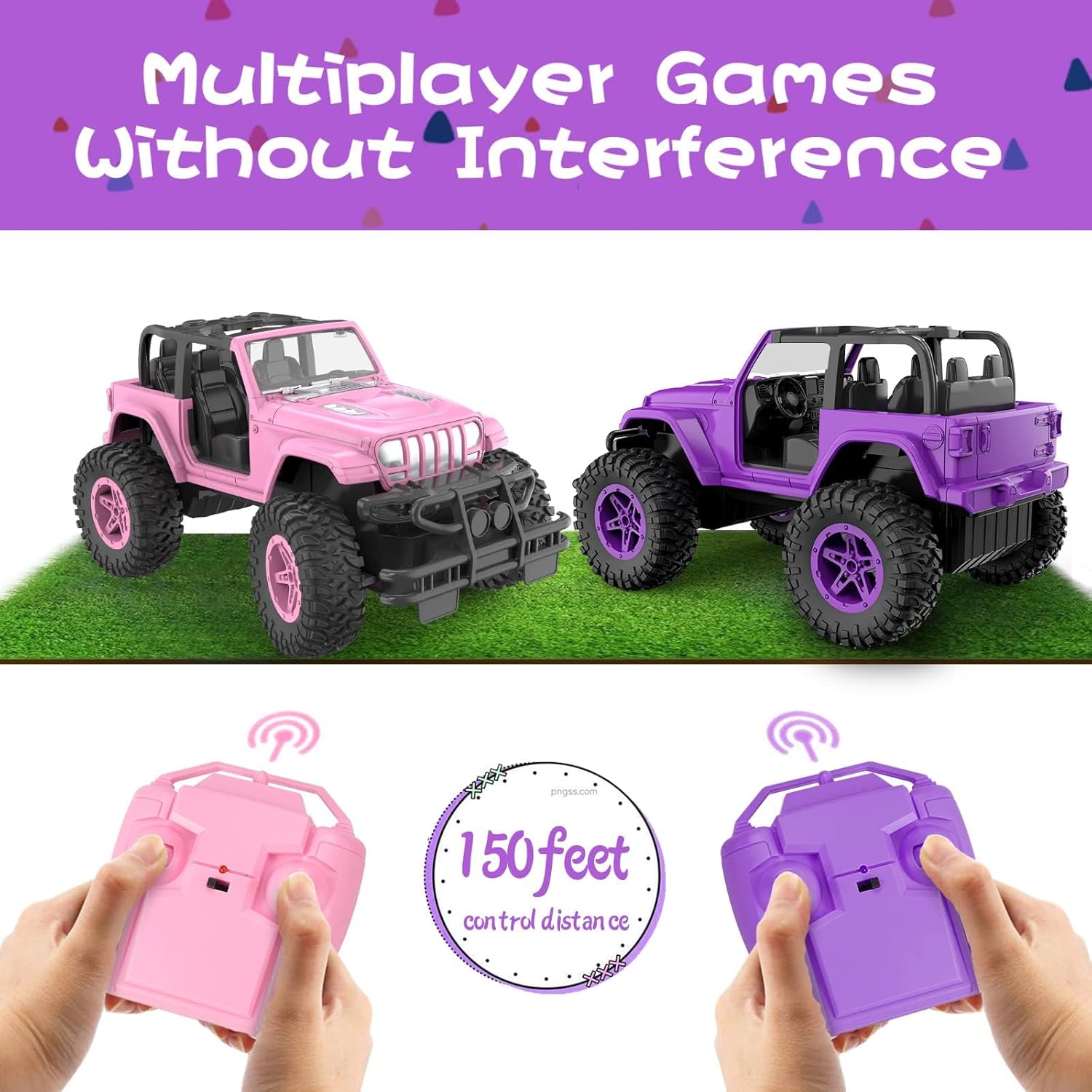 NQD RC Cars 1:16 Scale Remote Control Jeep Car 80 Min Playtime 2.4Ghz Off-Road RC Trucks for for Toddlers Girls Kids