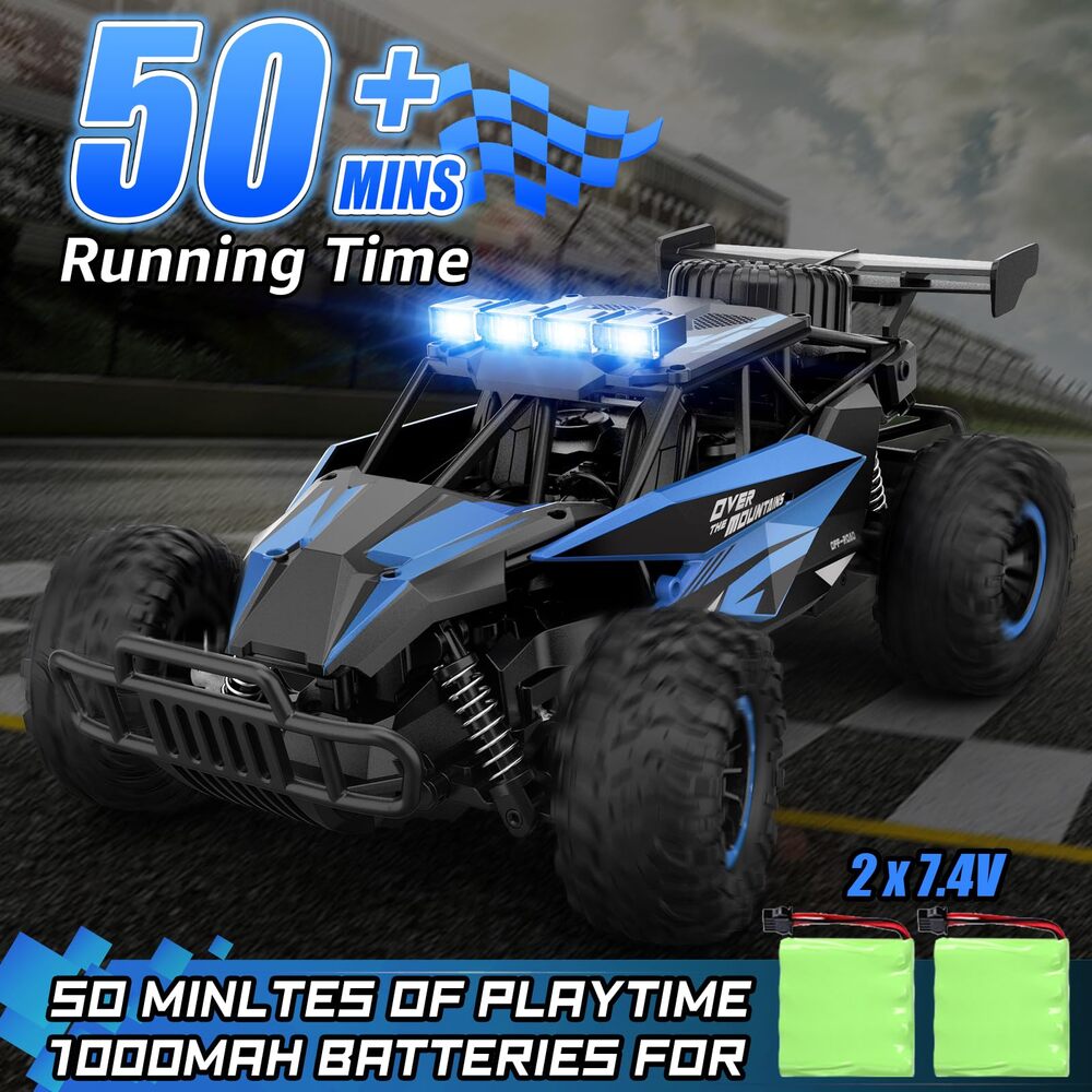 Remote Control Car 2.4GZh High Speed 25km/h 50+min with LED Headlight