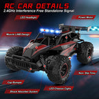 Remote Control Car 2.4GZh High Speed 25km/h 50+min with LED Headlight