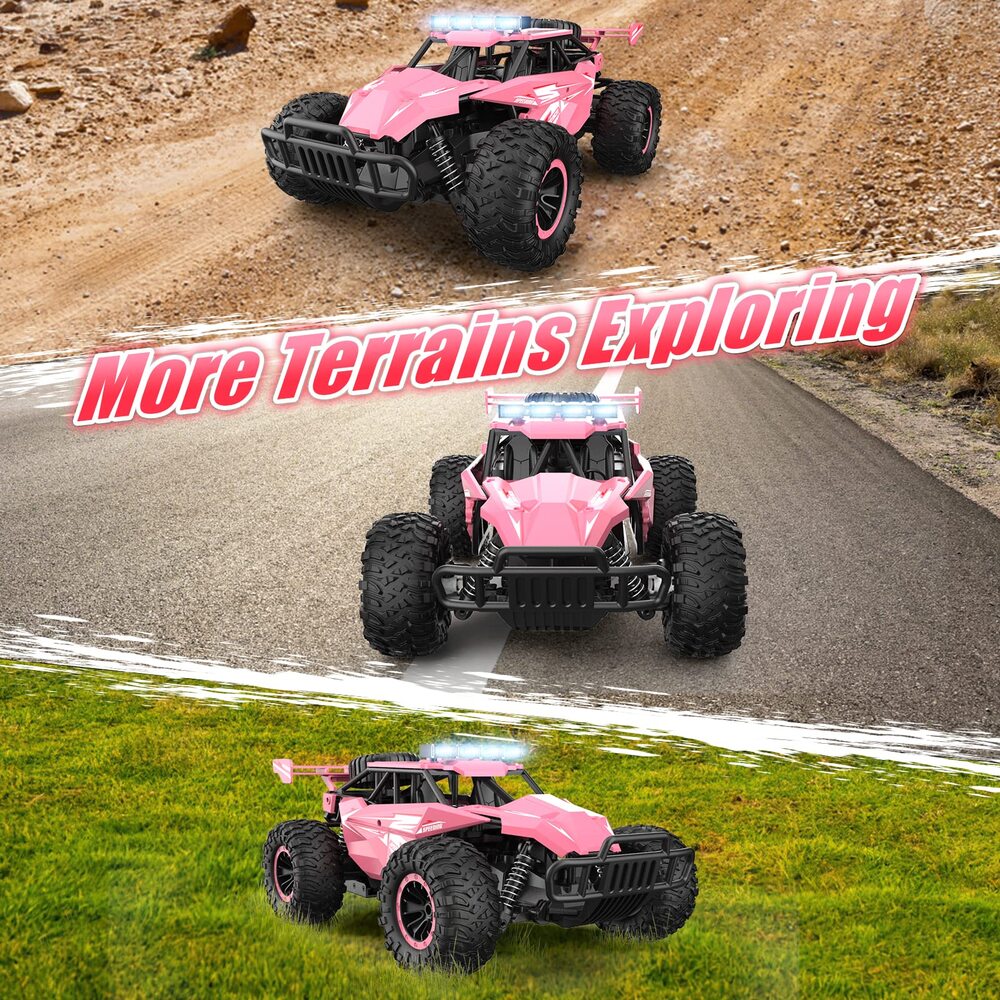 Remote Control Car 2.4GZh High Speed 25km/h 50+min with LED Headlight