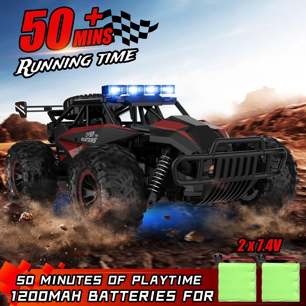 Remote Control Car 2.4GZh High Speed 25km/h 50+min with LED Headlight
