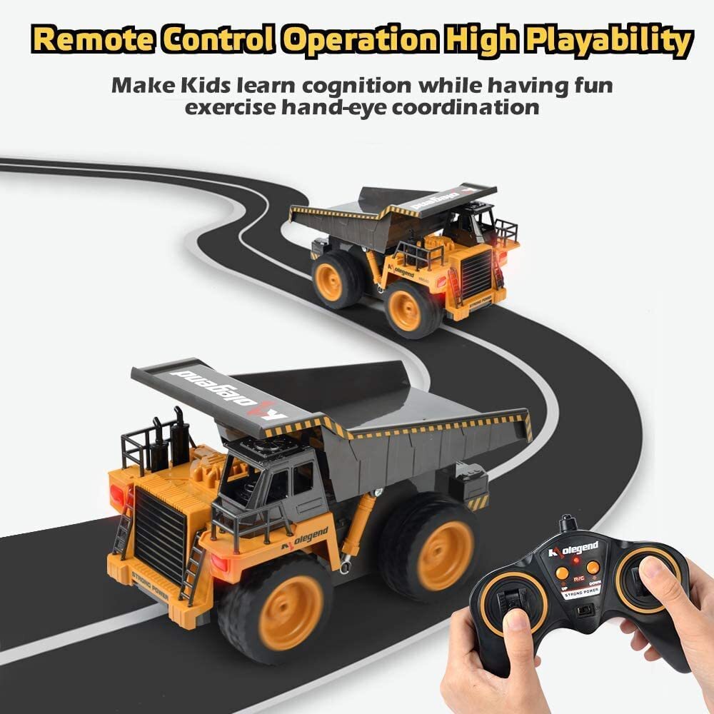 Remote Control Dump Truck RC Truck Construction Vehicle Truck Toys with Rechargeable