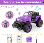 NQD RC Cars 1:16 Scale Remote Control Jeep Car 80 Min Playtime 2.4Ghz Off-Road RC Trucks for for Toddlers Girls Kids